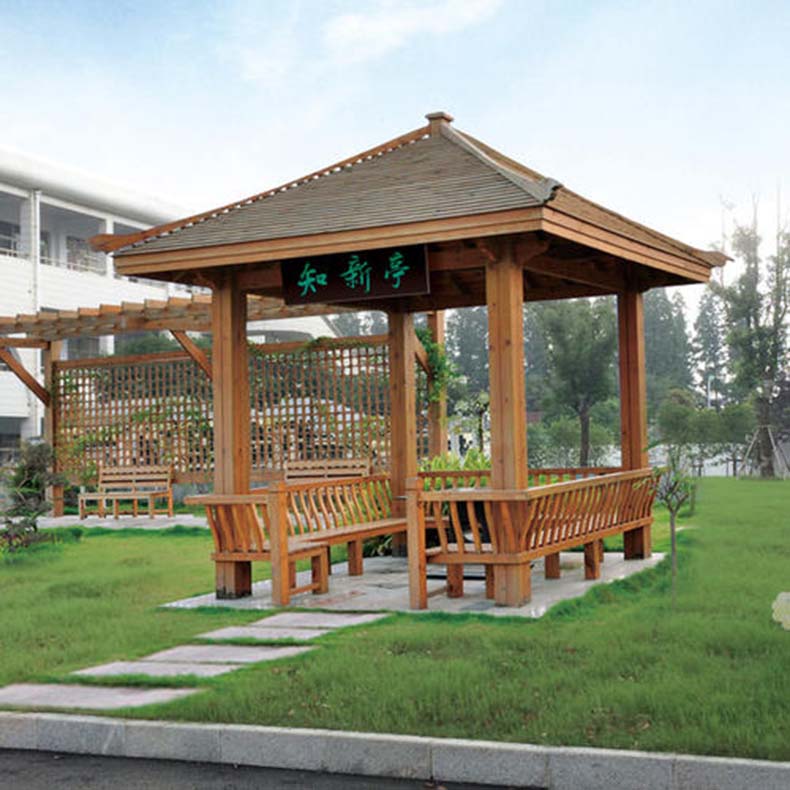 户外景区四角凉亭定制 庭院别墅休闲凉亭设计